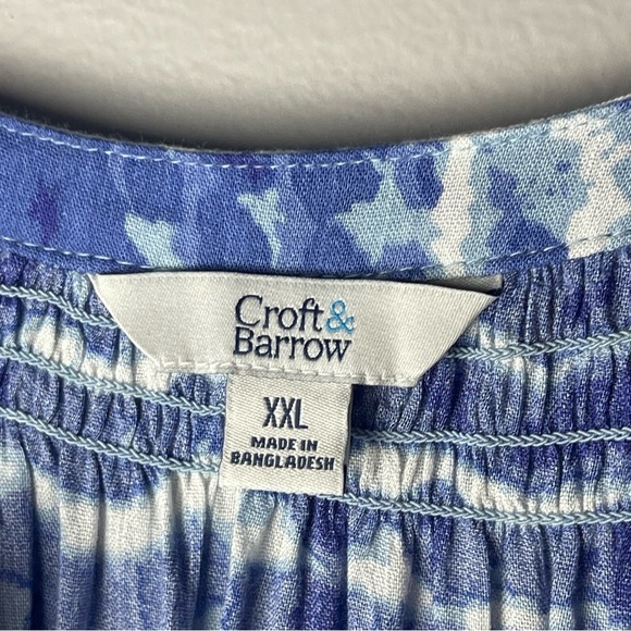 NWT Croft & Barrow Peasant Top XXL - Picture 10 of 12